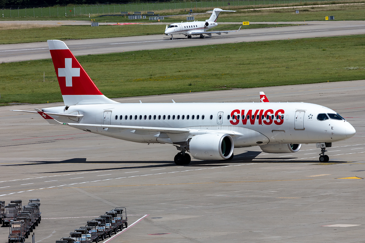 Swiss, HB-JBI, Airbus, A220-100, 06.08.2021, GVA, Geneve, Switzerland