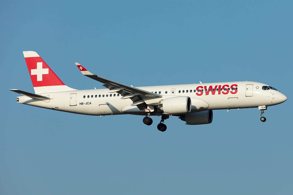 Swiss, HB-JCA, Airbus, A220-300, 21.01.2020, ZRH, Zürich, Switzerland



