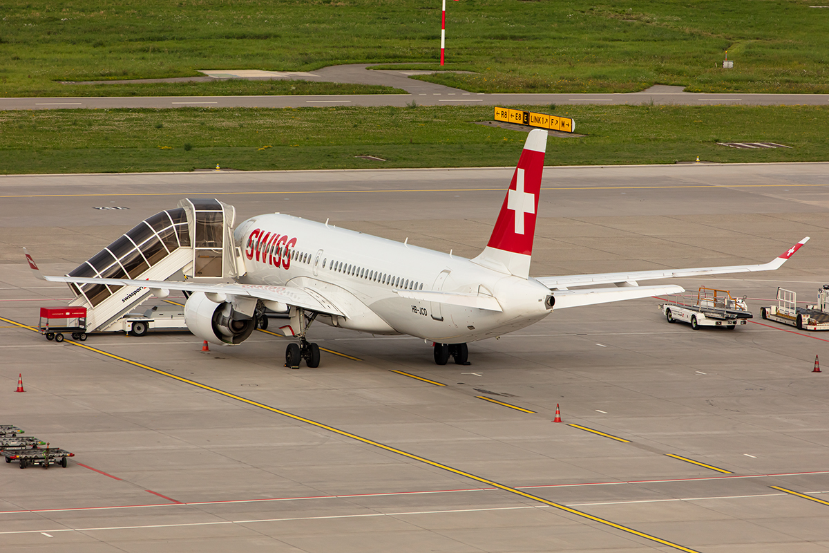 Swiss, HB-JCD, Airbus, A220-300, 17.08.2019, ZRH, Zürich, Switzerland

