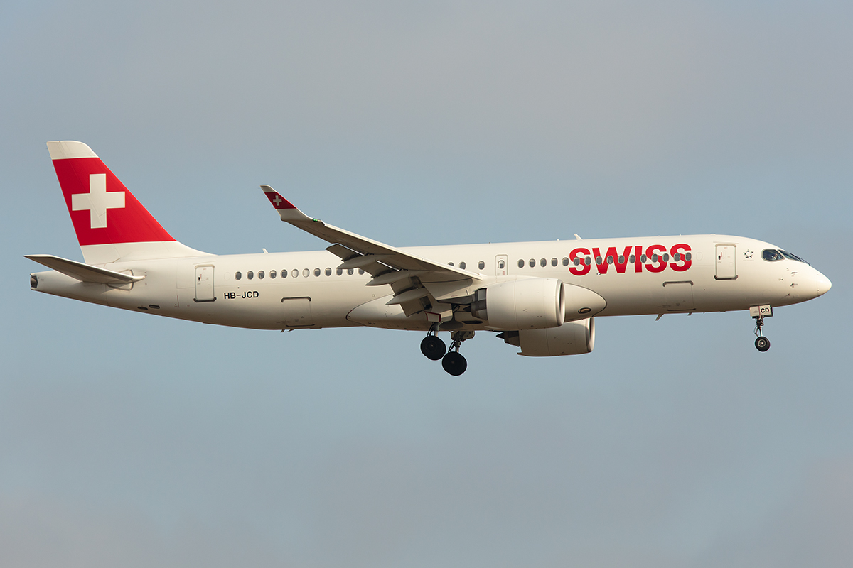 Swiss, HB-JCD, Airbus, A220-300, 21.01.2020, ZRH, Zürich, Switzerland





