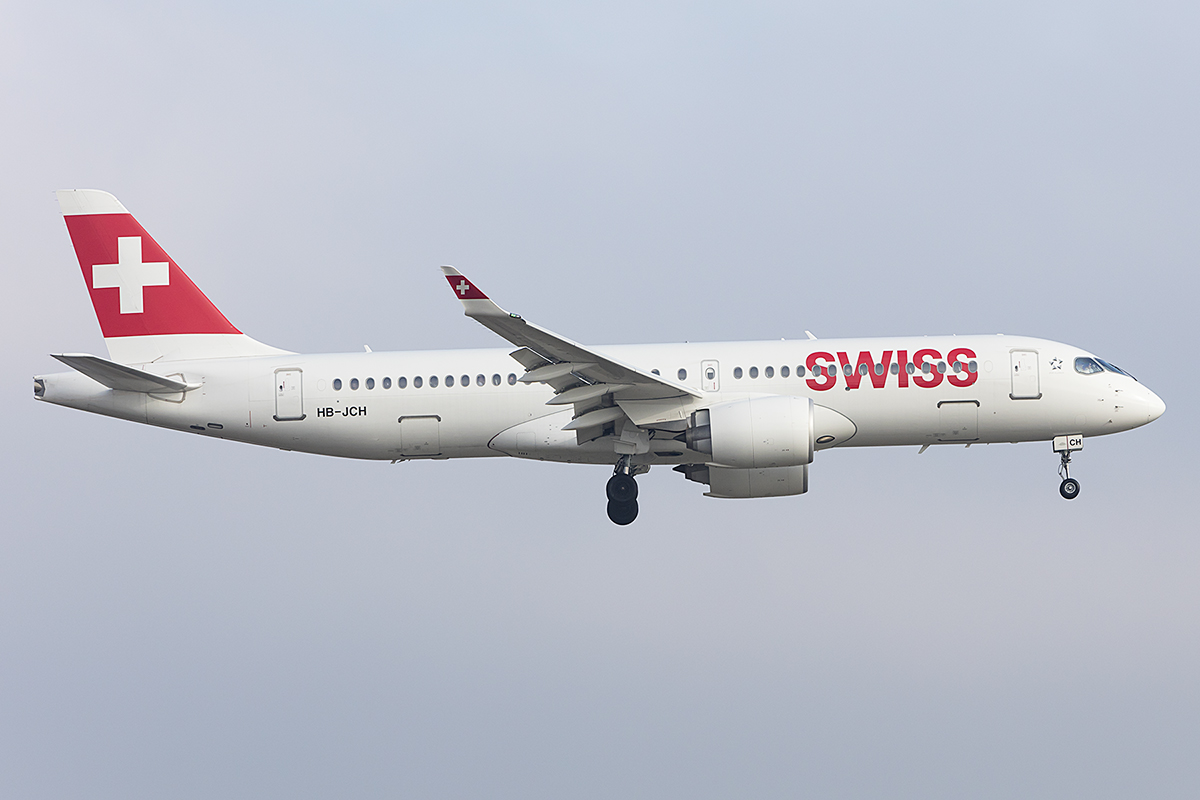 Swiss, HB-JCH, Bombardier, CS-300, 19.01.2019, ZRH, Zürich, Switzerland 



