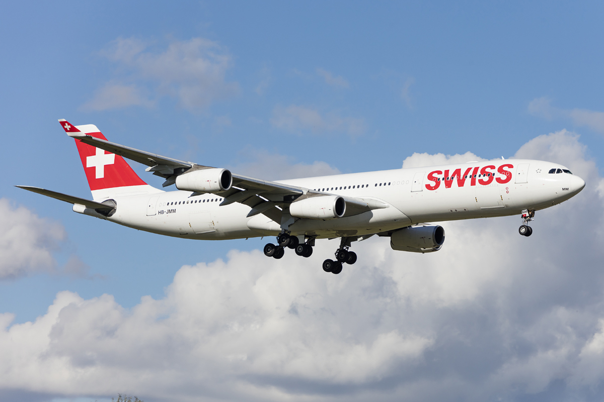 Swiss, HB-JMM, Airbus, A340-313X, 03.10.2016, ZRH, Zürich, Switzerland 




