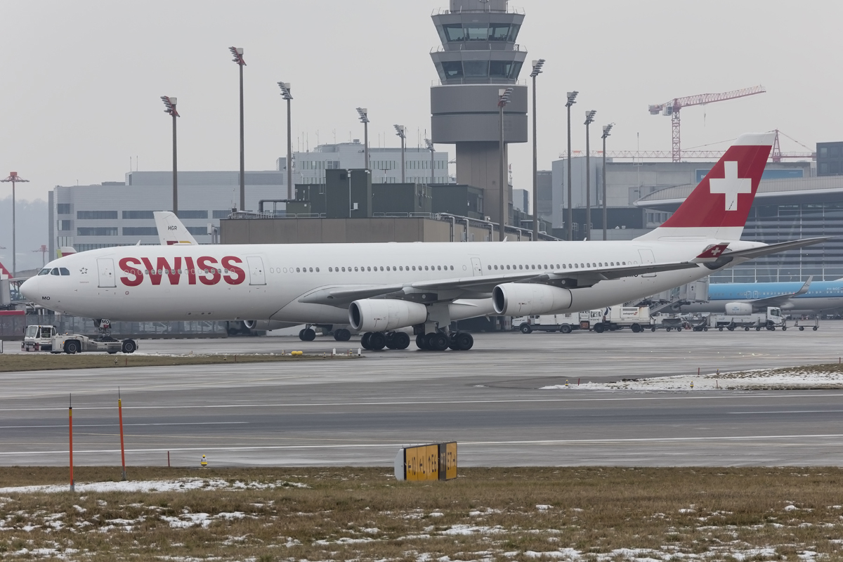 Swiss, HB-JMO, Airbus, A340-313X, 23.01.2016, ZRH, Zürich, Switzerland



