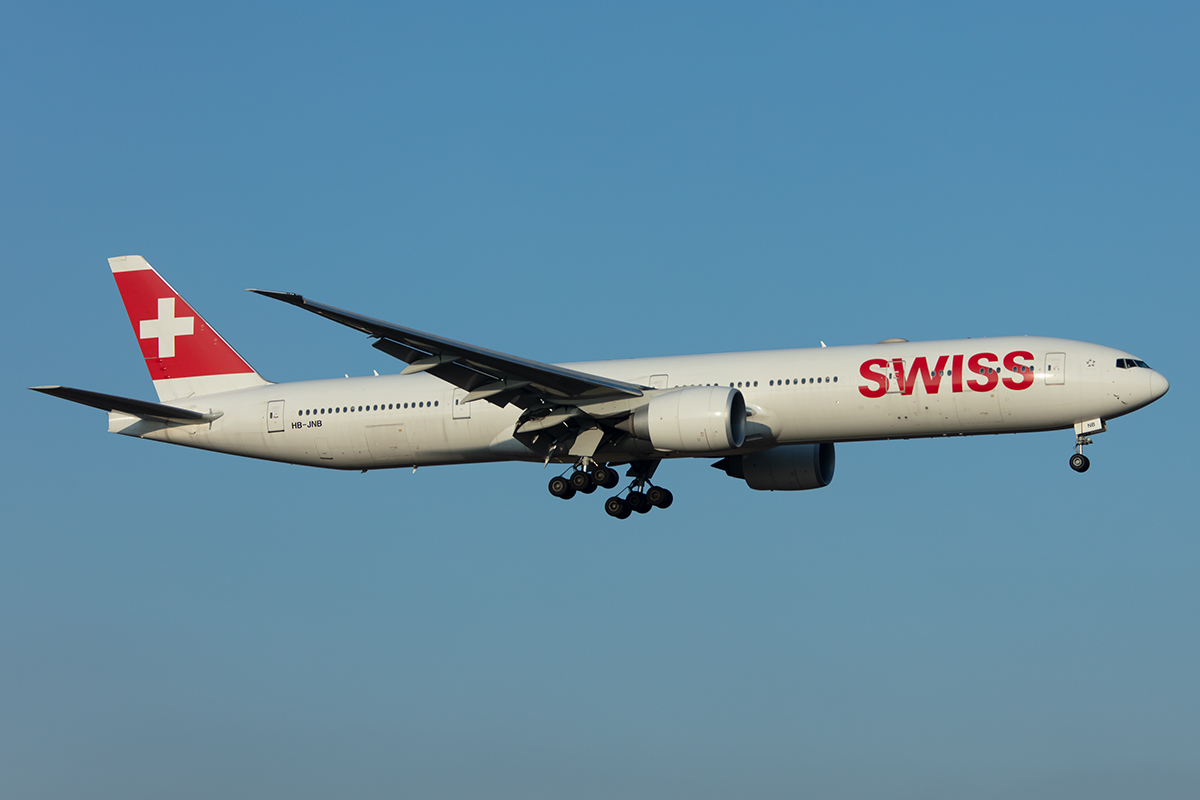 Swiss, HB-JNB, Boeing, B777-3DE-ER, 21.01.2020, ZRH, Zürich, Switzerland