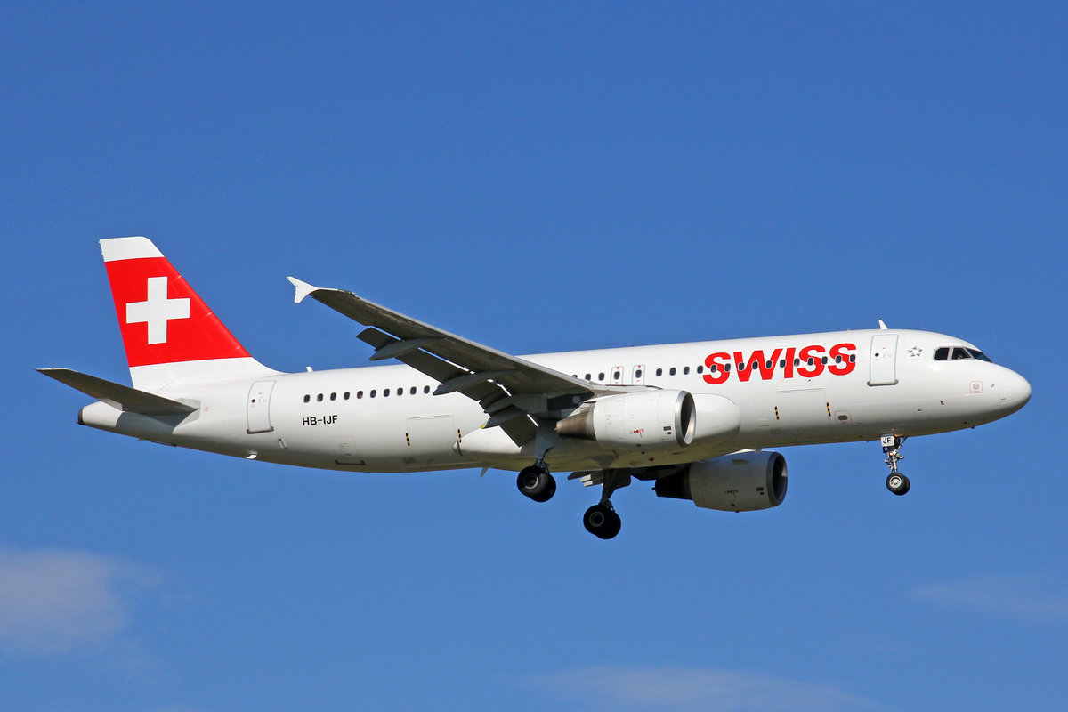 SWISS International Air Lines, HB-IJF, Airbus A320-214,  Regensdorf , 29.September 2016, ZRH Zrich, Switzerland.