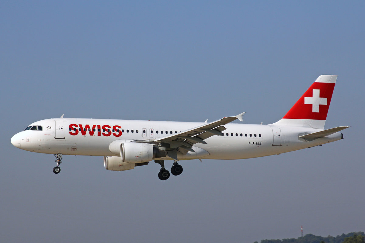 SWISS International Air Lines, HB-IJJ, Airbus A320-214,  Wallisellen , 13.September 2016, ZRH Zrich, Switzerland.