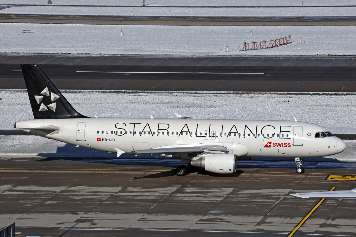SWISS International Air Lines, HB-IJO, Airbus A320-214, msn: 673,  Verbier , 19.Januar 2024, ZRH Zürich, Switzerland.