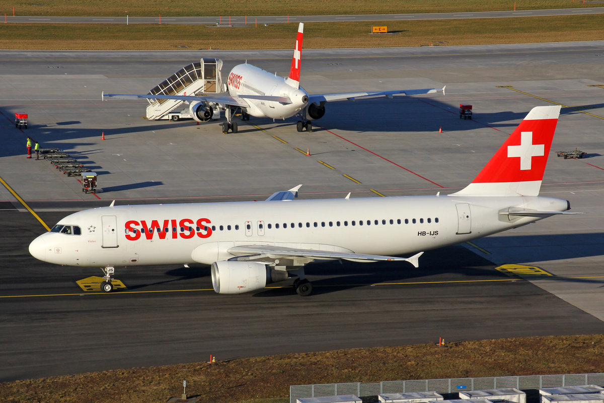 SWISS International Air Lines, HB-IJS, Airbus A320-214, msn:782,  Kloten , 24.Februar 2019, ZRH Zürich, Switzerland.