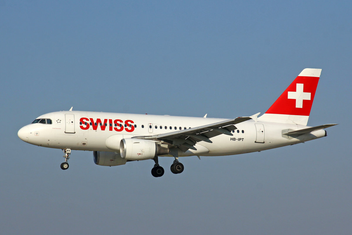 SWISS International Air Lines, HB-IPT, Airbus A319-112, msn: 727,  Grand Saconnex , 24.Juli 2019, ZRH Zürich, Switzerland.