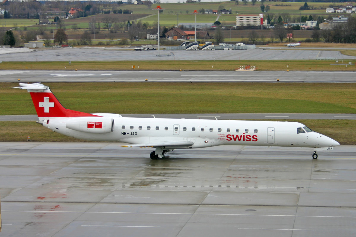 SWISS International Air Lines, HB-JAX, Embraer ERJ-145, 25.März 2006, ZRH Zürich, Switzerland.