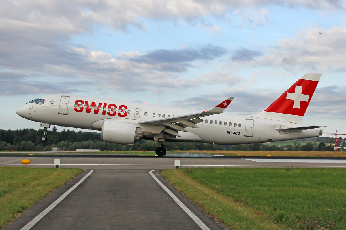 SWISS International Air Lines, HB-JBG, Bombardier CS-100, msn: 50016,