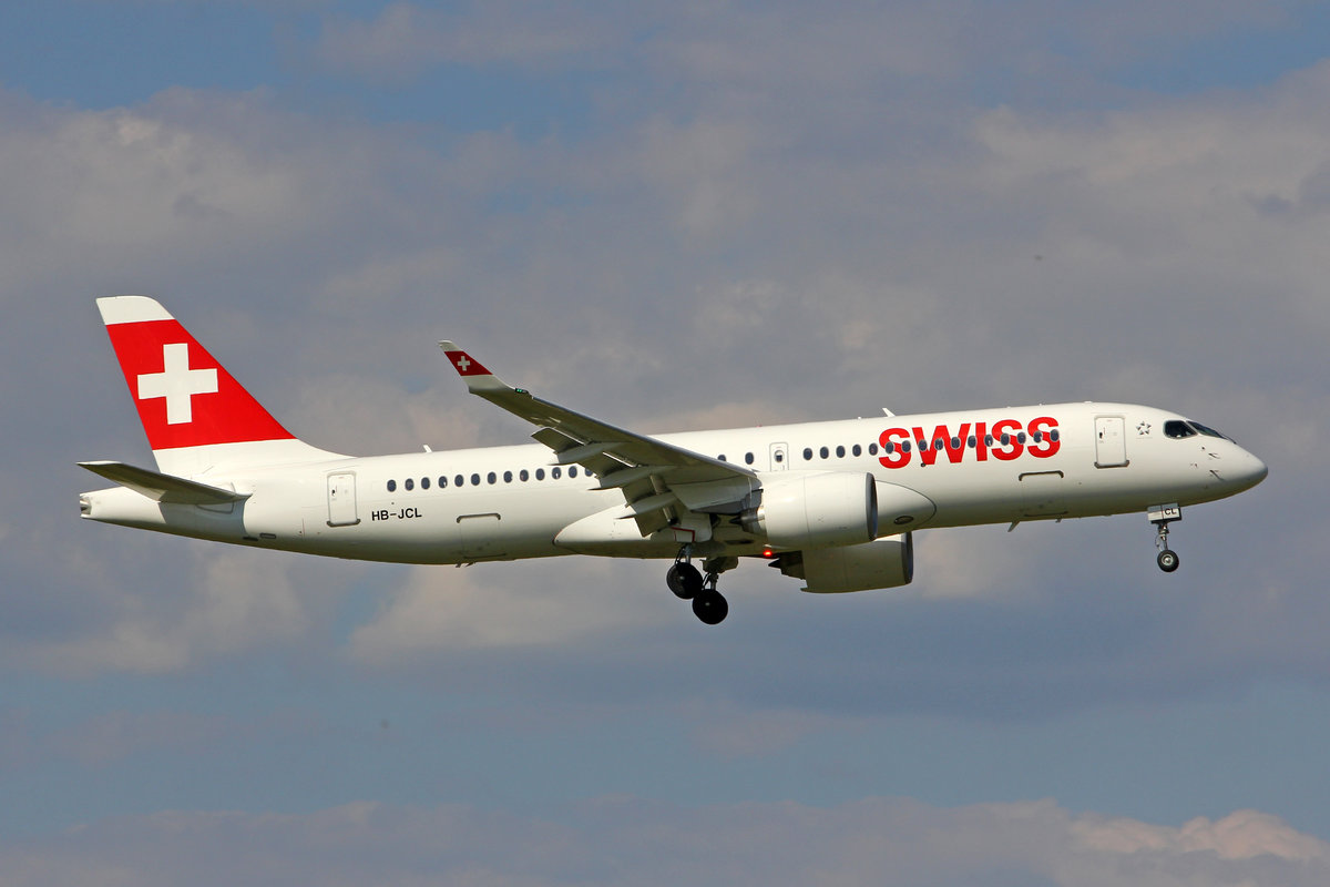 SWISS International Air Lines, HB-JCL, Bombardier CS-300, msn: 55029,  Winterthur , 09.Juli 2018, ZRH Zürich, Switzerland.
