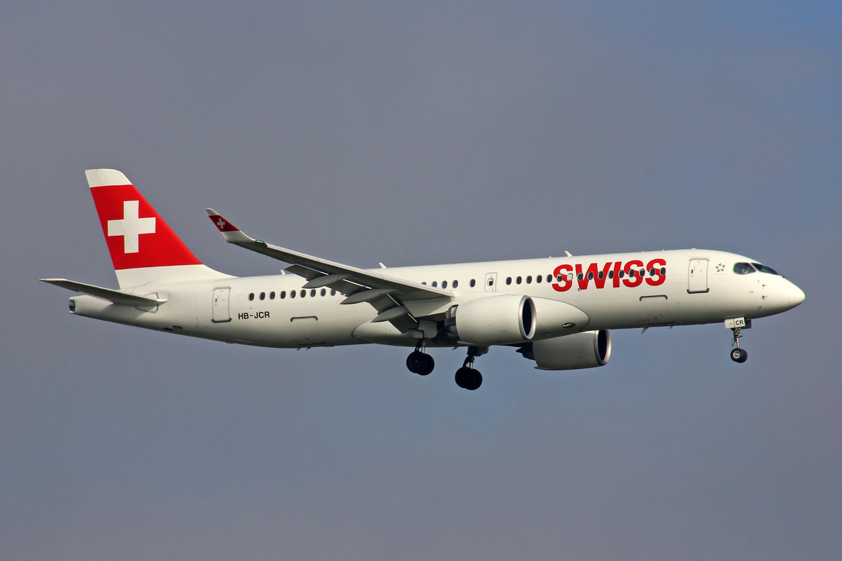 SWISS International Air Lines, HB-JCR, Airbus A220-371, msn: 55044, 26,Oktober 2019, ZRH Zürich, Switzerland.