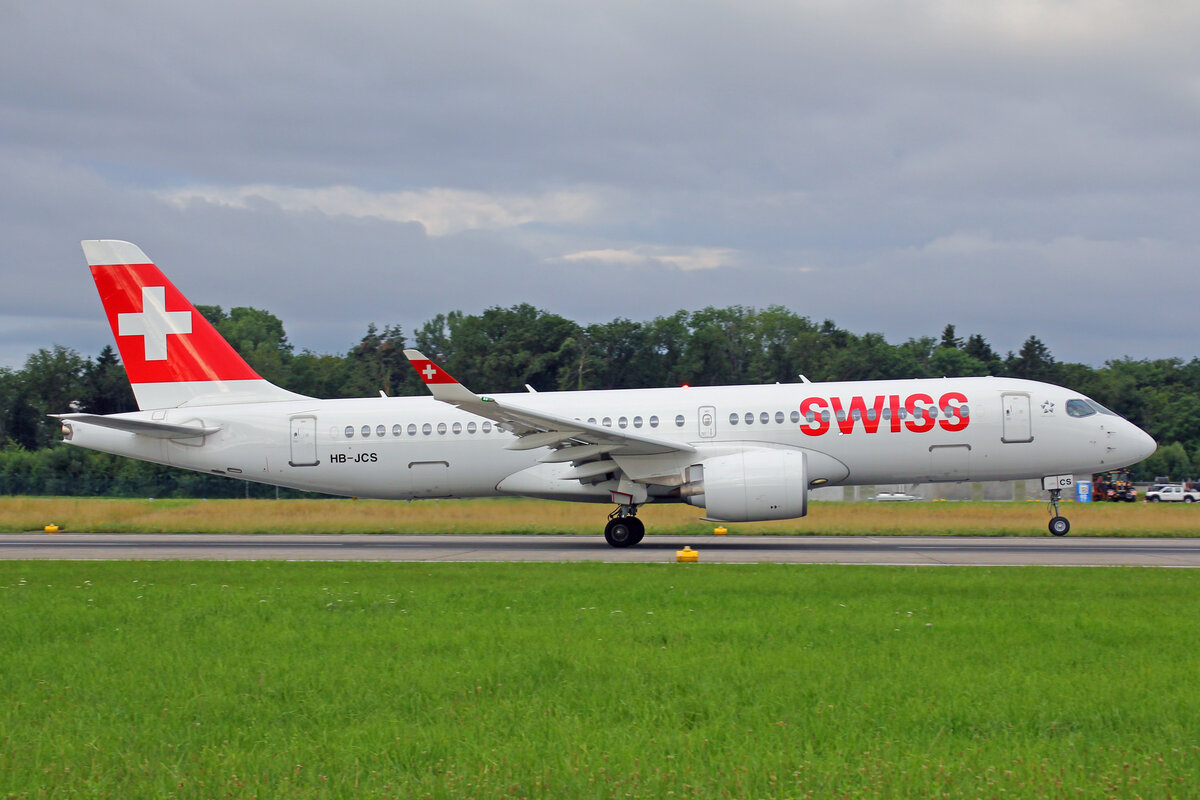 SWISS International Air Lines, HB-JCS, Airbus A220-371, msn: 55045, 11.Juli 2021, ZRH Zürich, Switzerland.