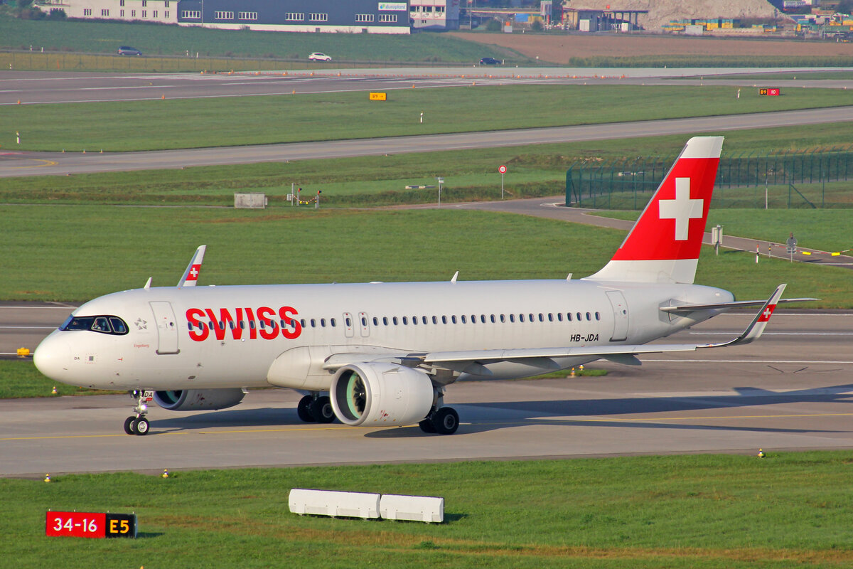 SWISS International Air Lines, HB-JDA, Airbus A320-271N, msn: 9246,  Engelberg , 04.September 2021, ZRH Zürich, Switzerland.