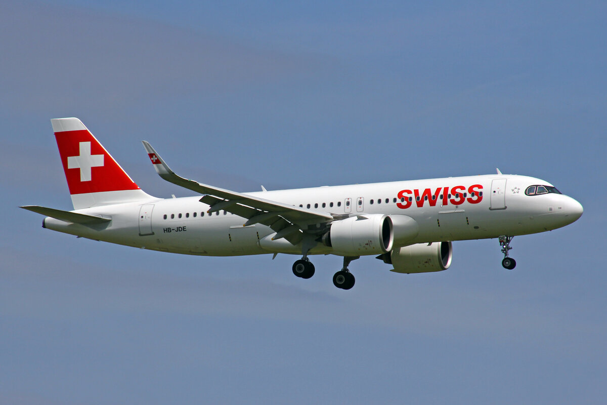SWISS International Air Lines, HB-JDE, Airbus A320-271N, msn: 11084,  Mürren , 21.Mai 2022, ZRH Zürich, Switzerland.