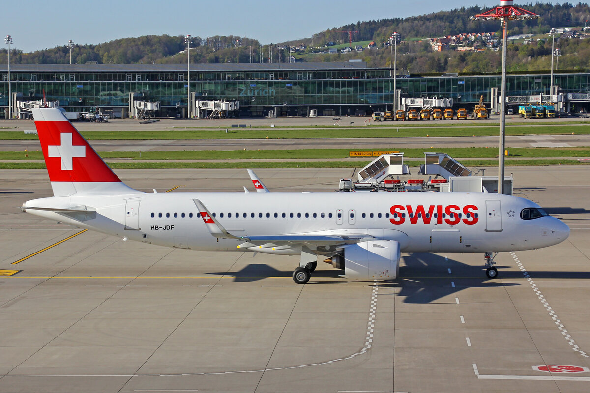 SWISS International Air Lines, HB-JDF, Airbus A320-271N, msn: 10735,  Wildhaus , 18.April 2022, ZRH Zürich, Switzerland.