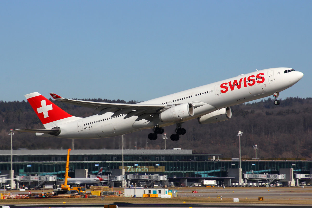 SWISS International Air Lines, HB-JHL, Airbus A330-343X, msn: 1290,  Sarnen , 27.Februar 2019, ZRH Zürich, Switzerland.