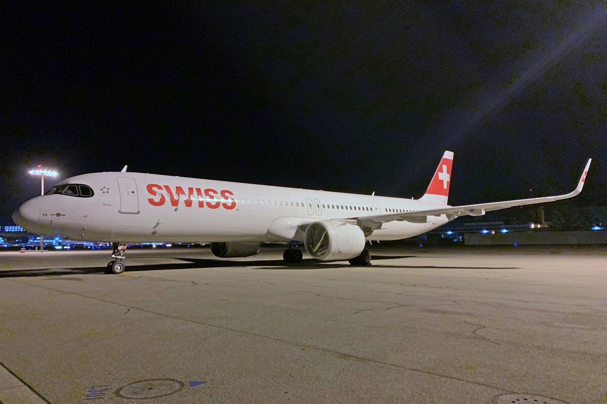 SWISS International Air Lines, HB-JPA, Airbus A321-271NX, msn: 9417,  Stoos , 26.November 2022, ZRH Zürich, Switzerland.
