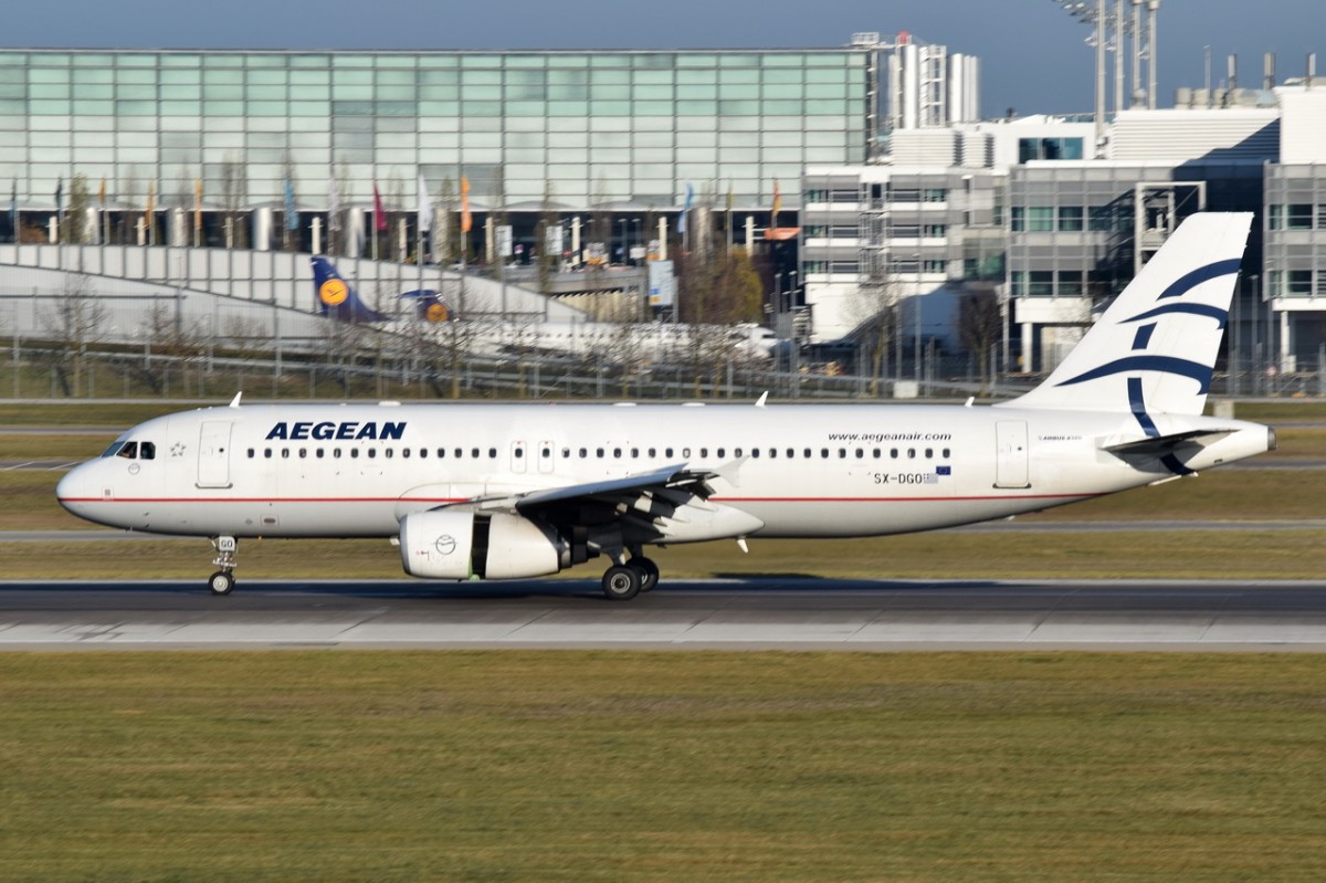 SX-DGO Aegean Airlines Airbus A320-232  gelandet am 13.12.2015 in München