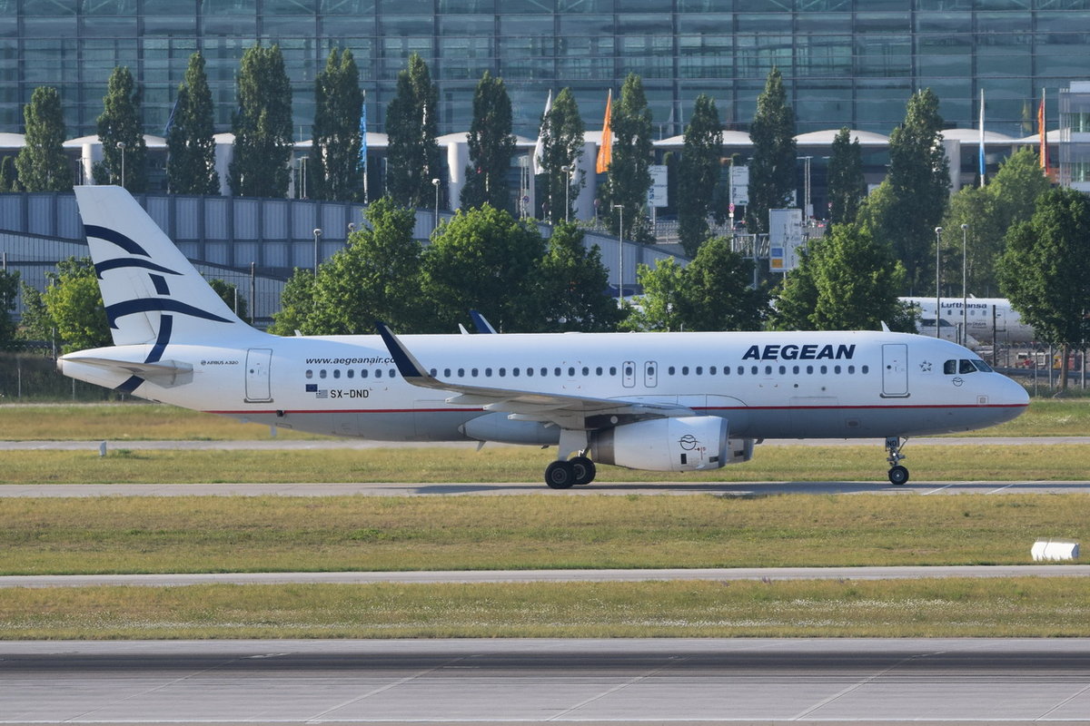 SX-DND Aegean Airlines Airbus A320-232(WL)  , MUC , 11.05.2018