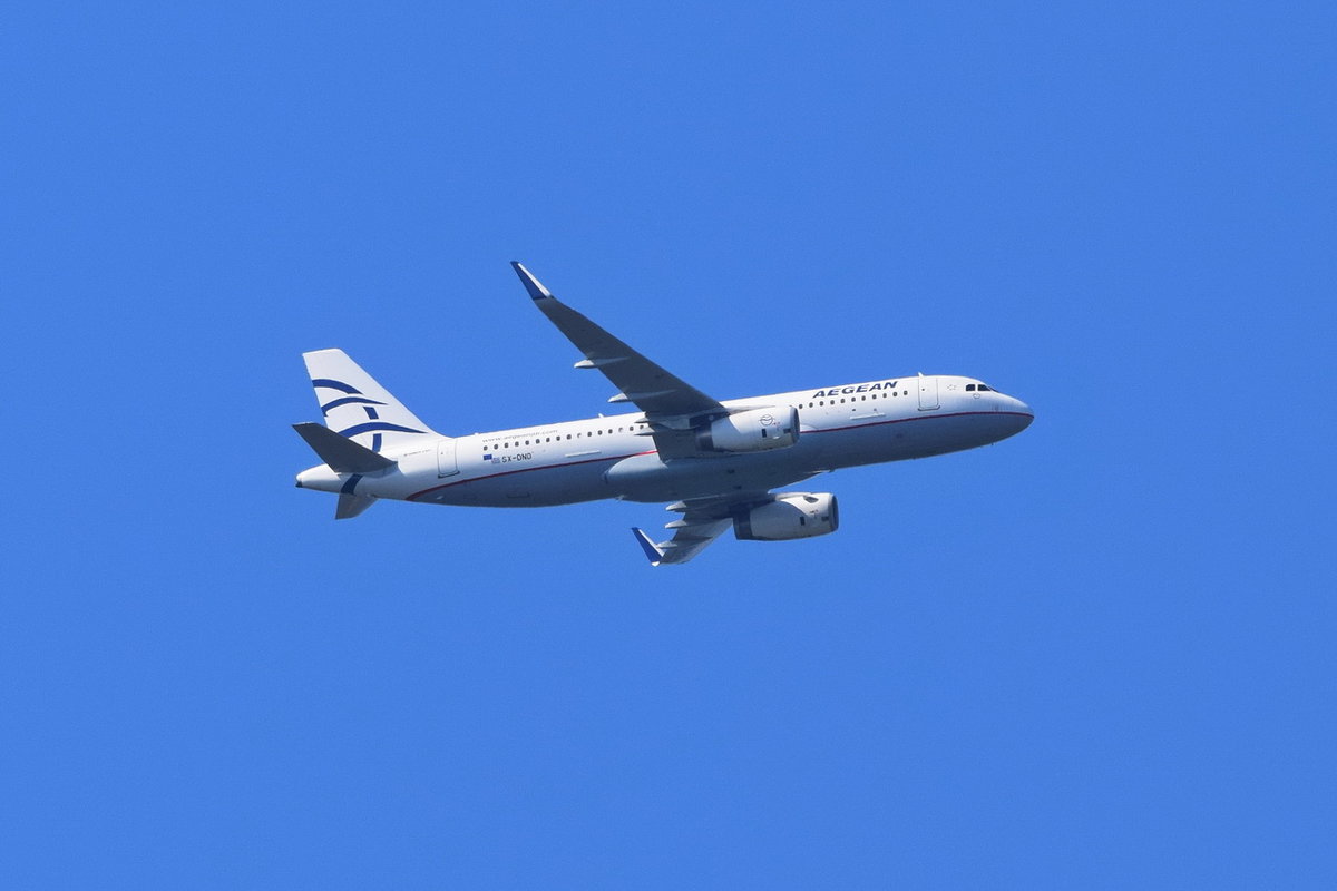 SX-DND Aegean Airlines Airbus A320-232(WL) , 23.06.2019 , Anflug Tegel 