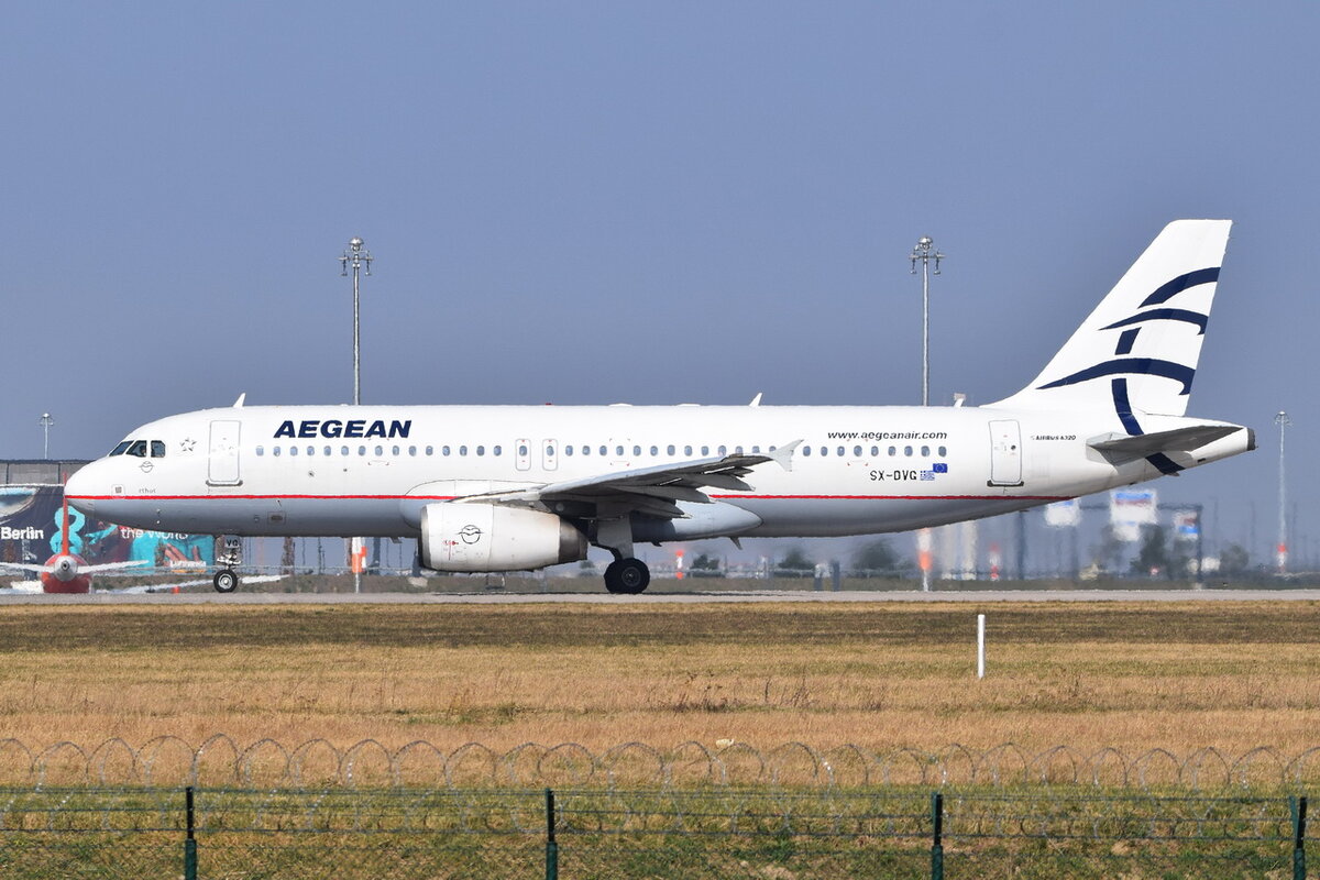 SX-DVG , Aegean Airlines , Airbus A320-232 , Berlin-Brandenburg  Willy Brandt  , BER , 25.03.2022 , 
