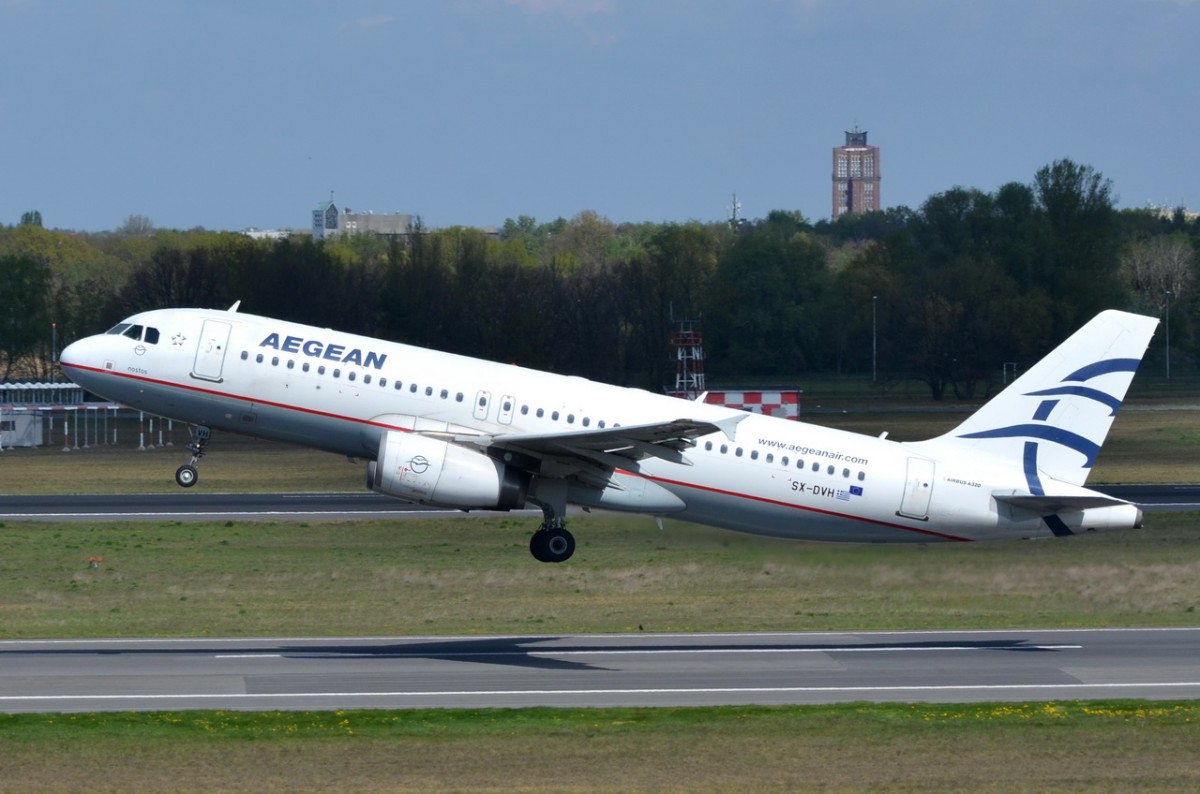 SX-DVH Aegean Airlines Airbus A320-232   gestartet in Tegel  29.04.2015