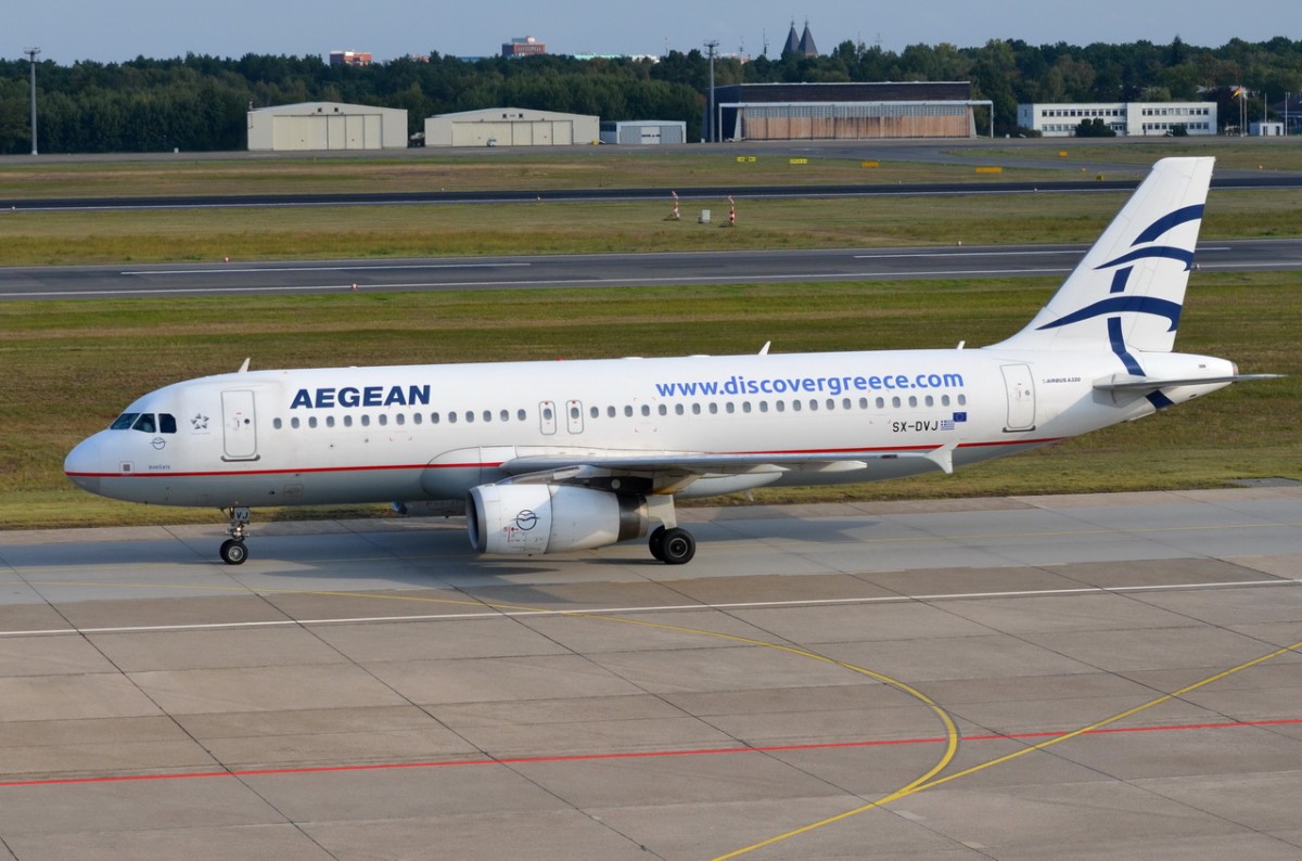 SX-DVJ Aegean Airlines Airbus A320-232   in Tegel gelandet am 03.09.2014