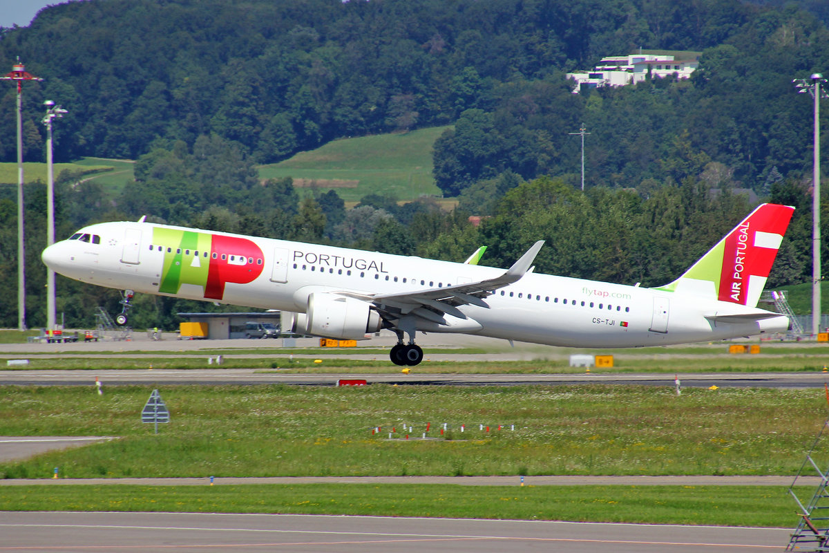 TAP Air Portugal, CS-TJI, Airbus A321-251N, msn: 8270, 18.August 2019, ZRH Zürich, Switzerland.