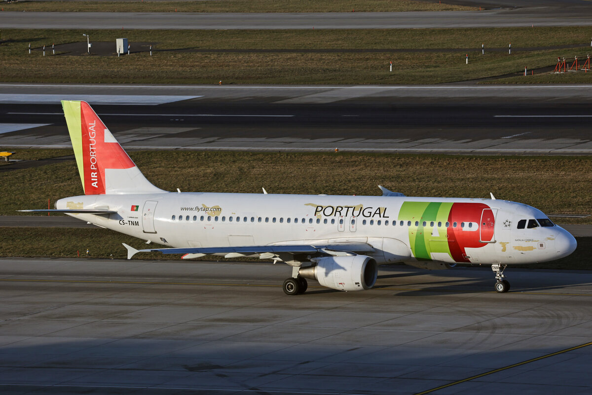TAP Air Portugal, CS-TNM, Airbus A320-214, msn: 1799,  Natalia Correia , 16.Januar 2024, ZRH Zürich, Switzerland.