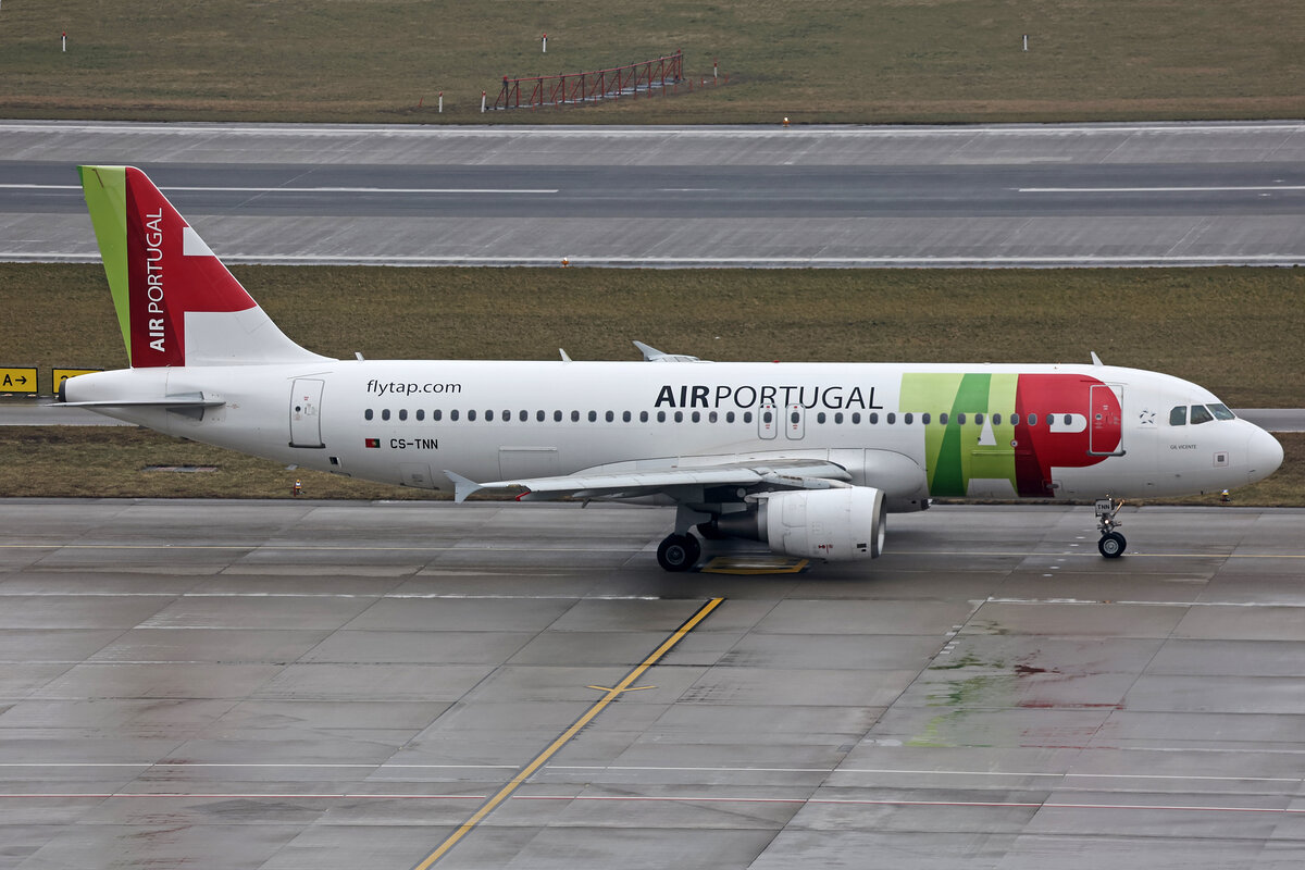 TAP Air Portugal, CS-TNN, Airbus A320-214, msn: 1816,  Gil Vicente , 22.Januar 2025, ZRH Zürich, Switzerland.