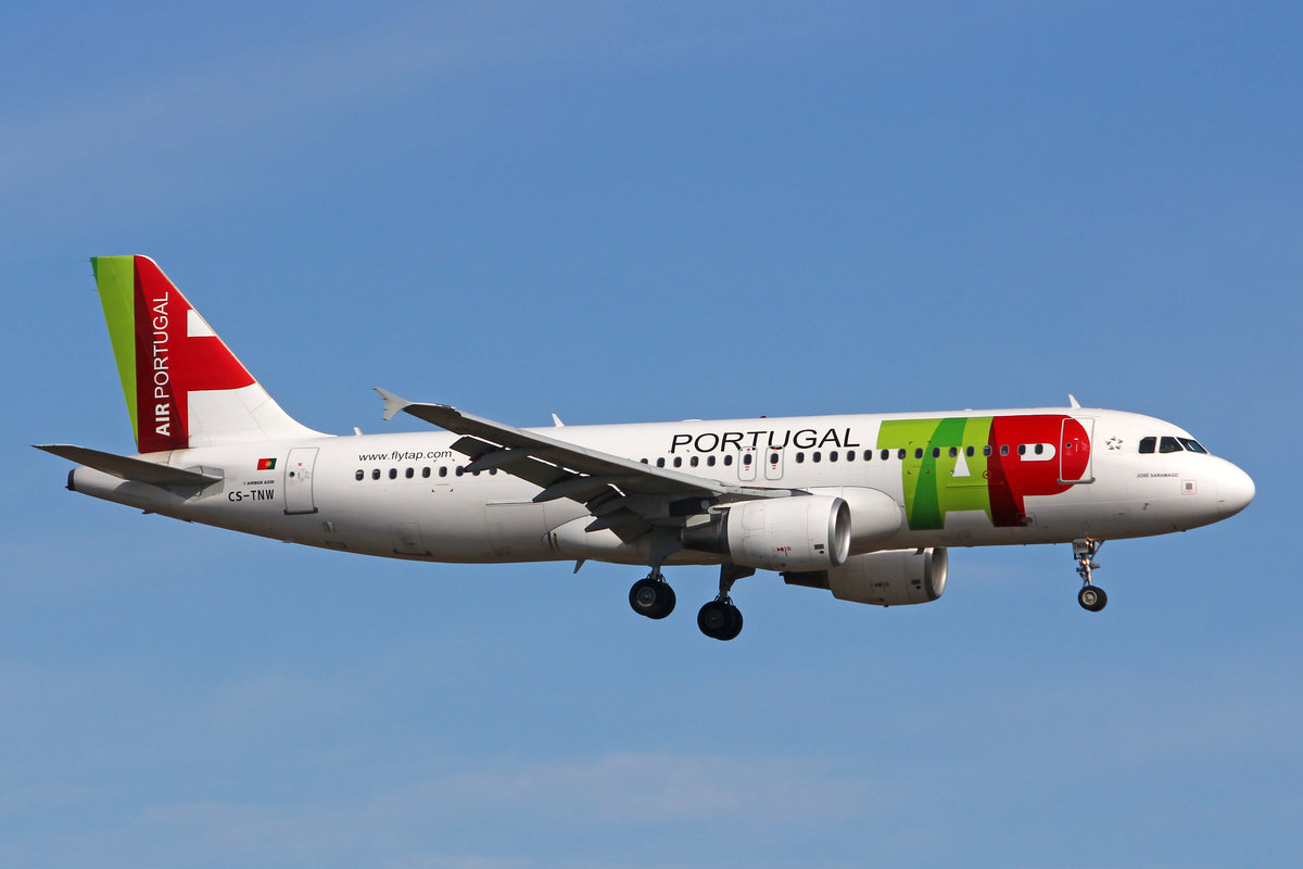 TAP Air Portugal. CS-TNW, Airbus A320-214, msn: 2792,  José Saramago , 22.Februar 2020, ZRH Zürich, Switzerland.
