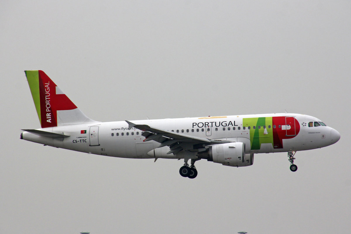 TAP Air Portugal, CS-TTC, Airbus A319-111, msn: 763,  Fernando Pessoa , 15.Oktober 2018, MXP Milano-Malpensa, Italy.