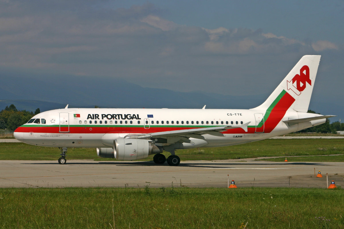 TAP Air Portugal, CS-TTE, Airbus A319-111, msn: 821,  Francisco D'Ollanda , 02.September 2007, GVA Genève, Switzerland.