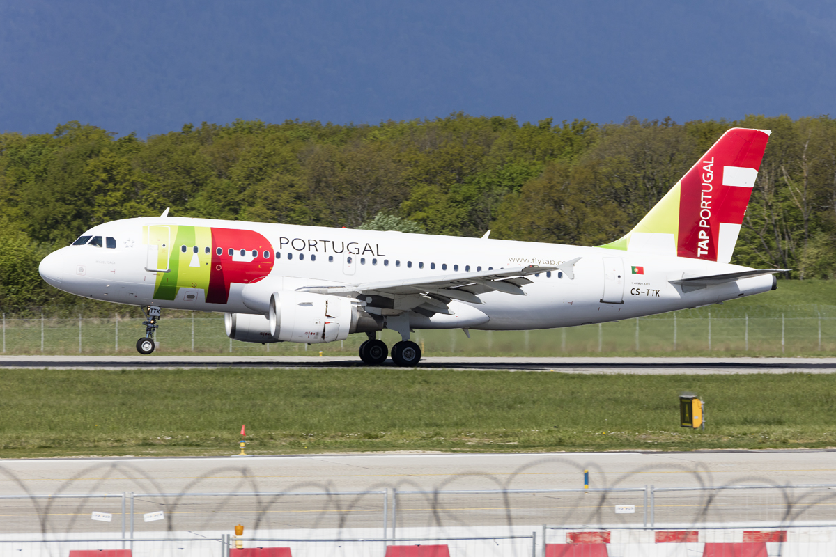 TAP - Air Portugal, CS-TTK, Airbus, A319-111, 17.04.2017, GVA, Geneve, Switzerland 



