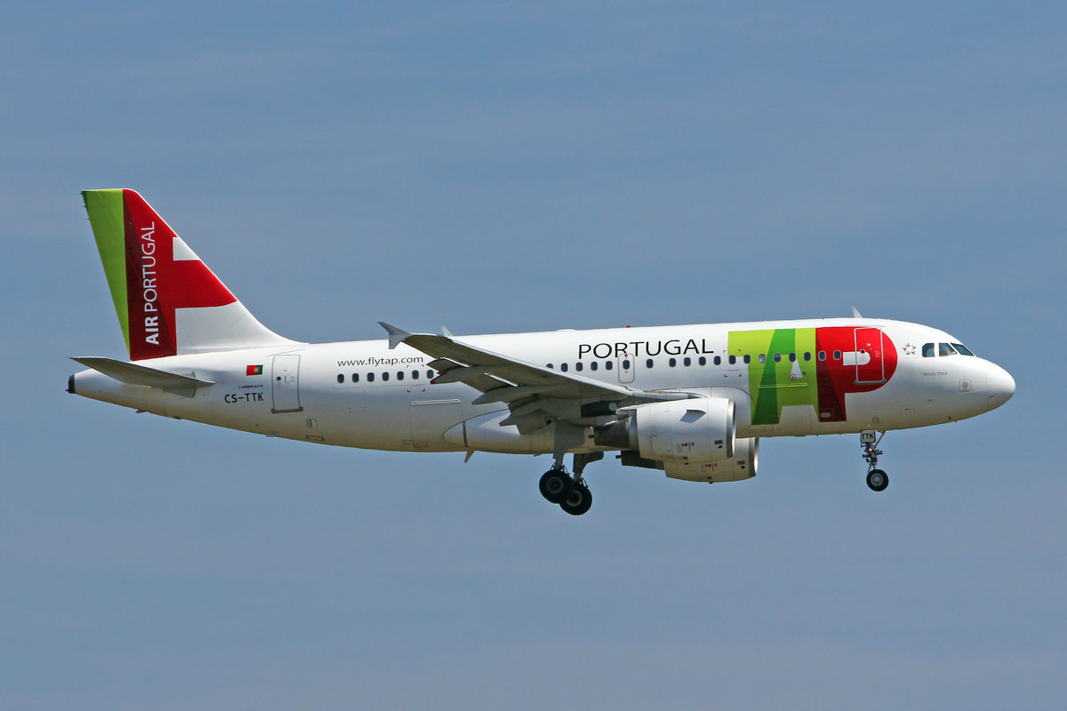 TAP Air Portugal, CS-TTK, Airbus A319-111, msn: 1034,  Miguel Torga , 01.August 2018, ZRH Zürich, Switzerland.