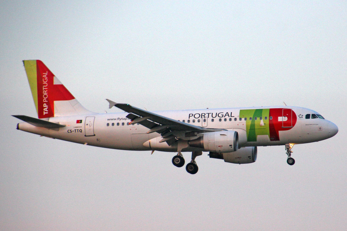 TAP Air Portugal, CS-TTQ, Airbus A319-112, msn: 629,  Agostinho da Silva , 25.März 2017, ZRH Zürich, Switzerland.