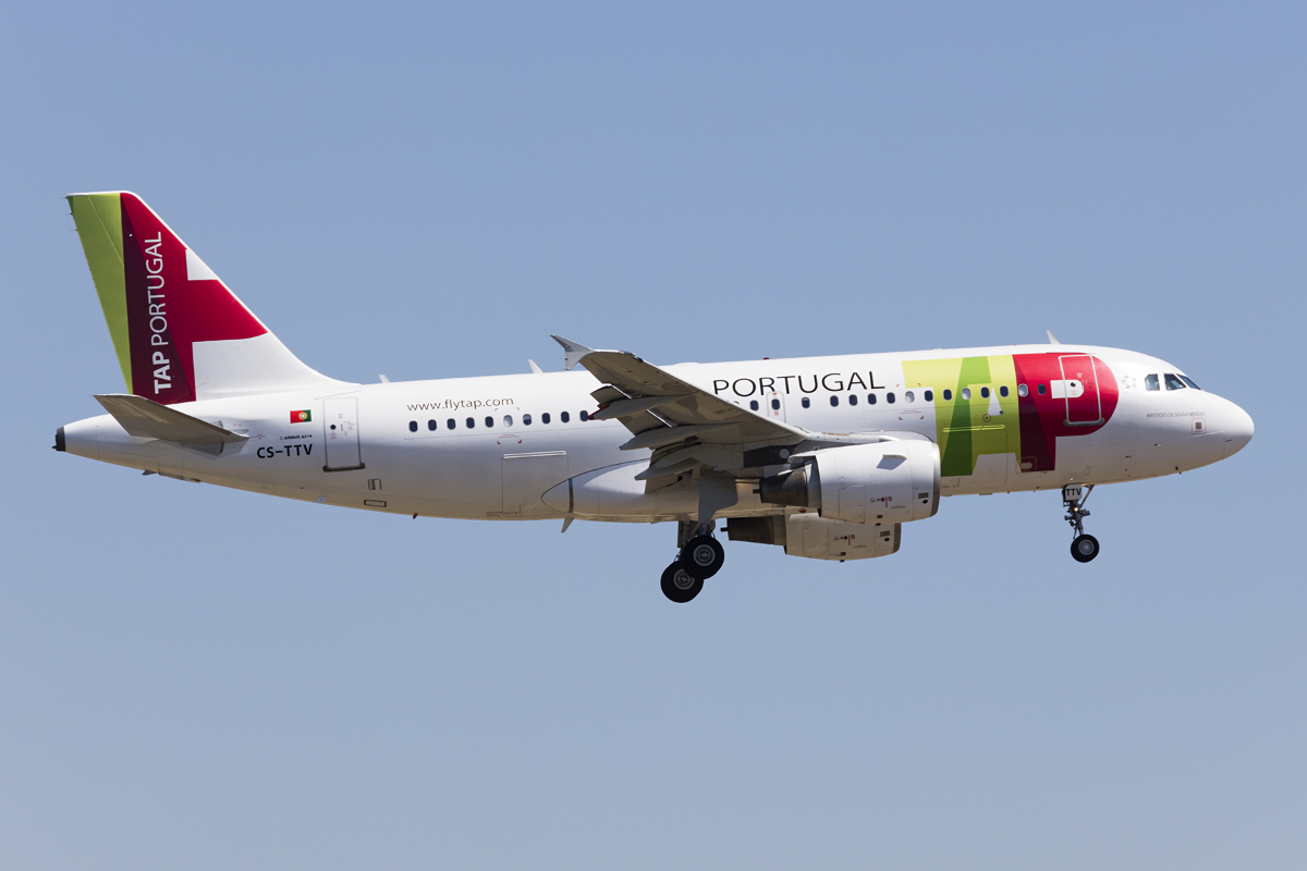 TAP - Air Portugal, CS-TTV, Airbus, A319-112, 30.04.2017, FCO, Roma, Italy 



