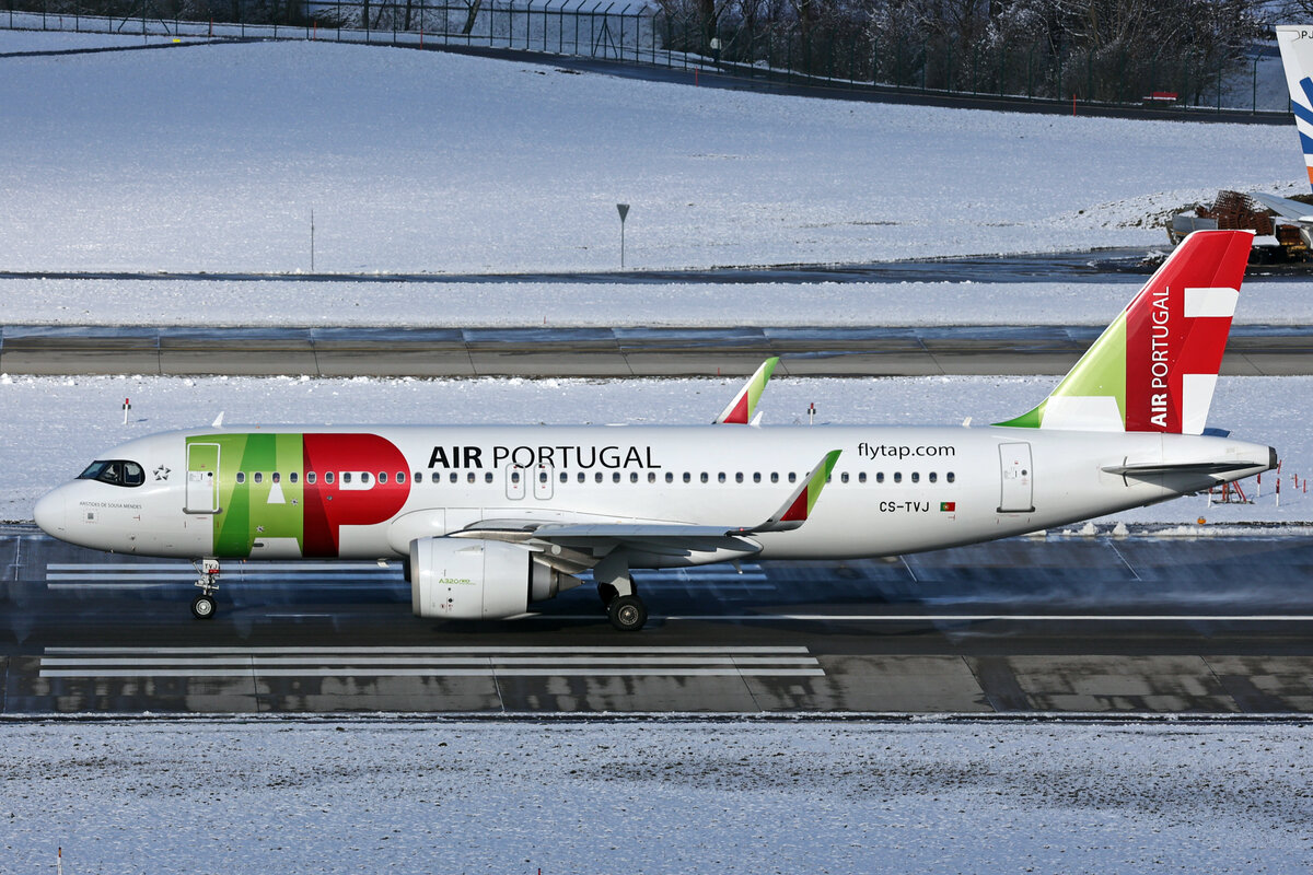 TAP Air Portugal, CS-TVJ, Airbus A320-251N, msn: 10471,  Aristides De Sousa Mendes , 19.Januar 2024, ZRH Zürich, Switzerland.