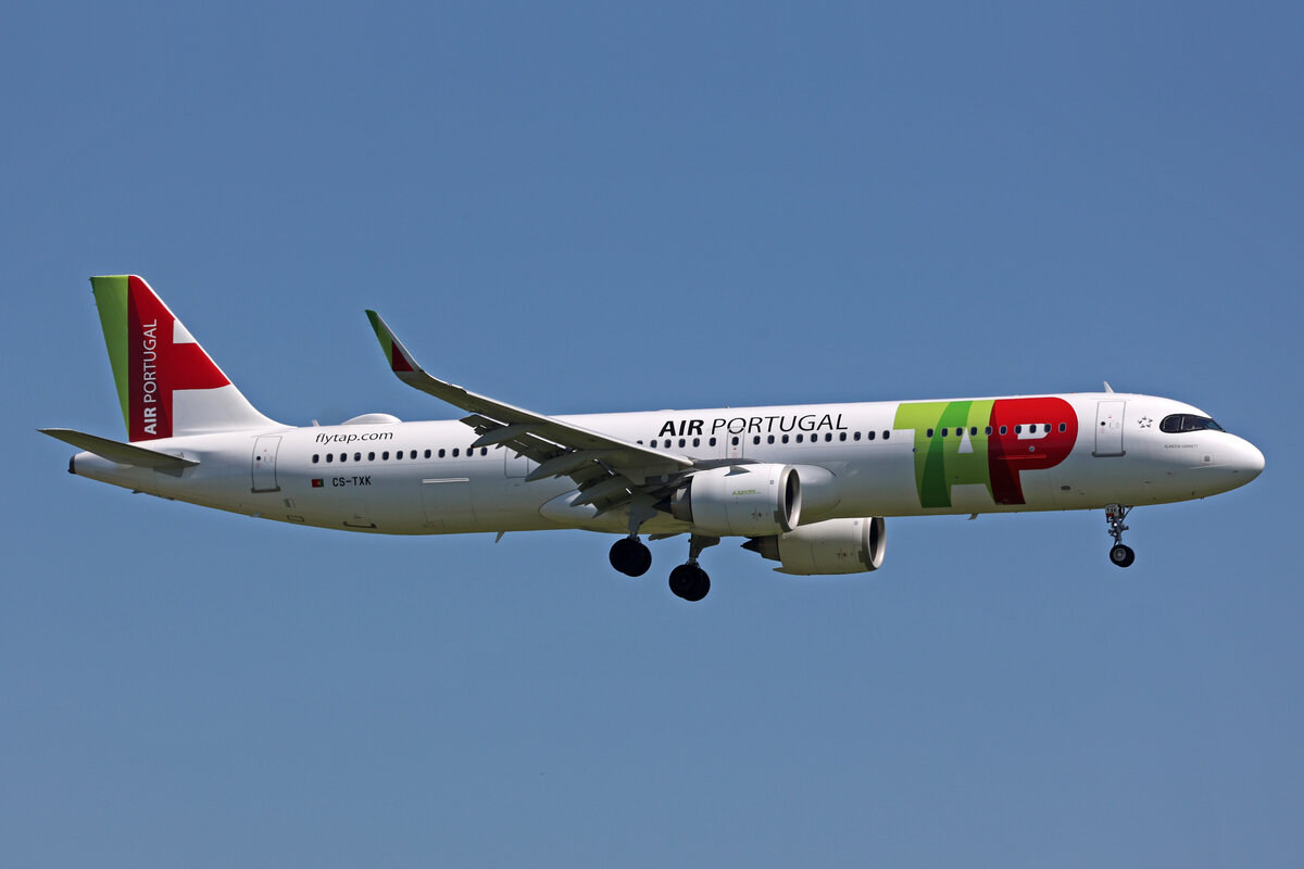 TAP Air Portugal, CS-TXK, Airbus A321-251NX, msn: 11051,  Almeida Garrett , 11.August 2023, ZRH Zürich, Switzerland.