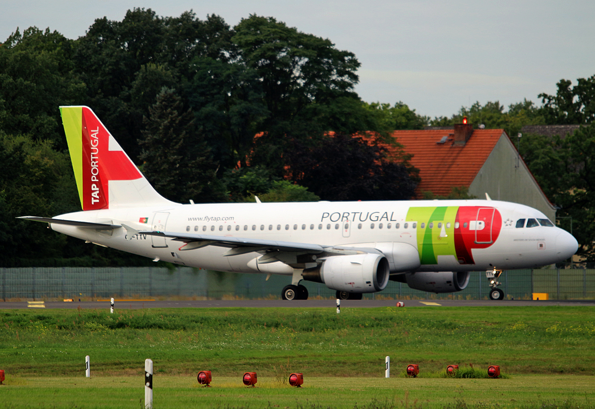 TAP, Airbus A 319-112, CS-TTV, TXL, 12.09.2017