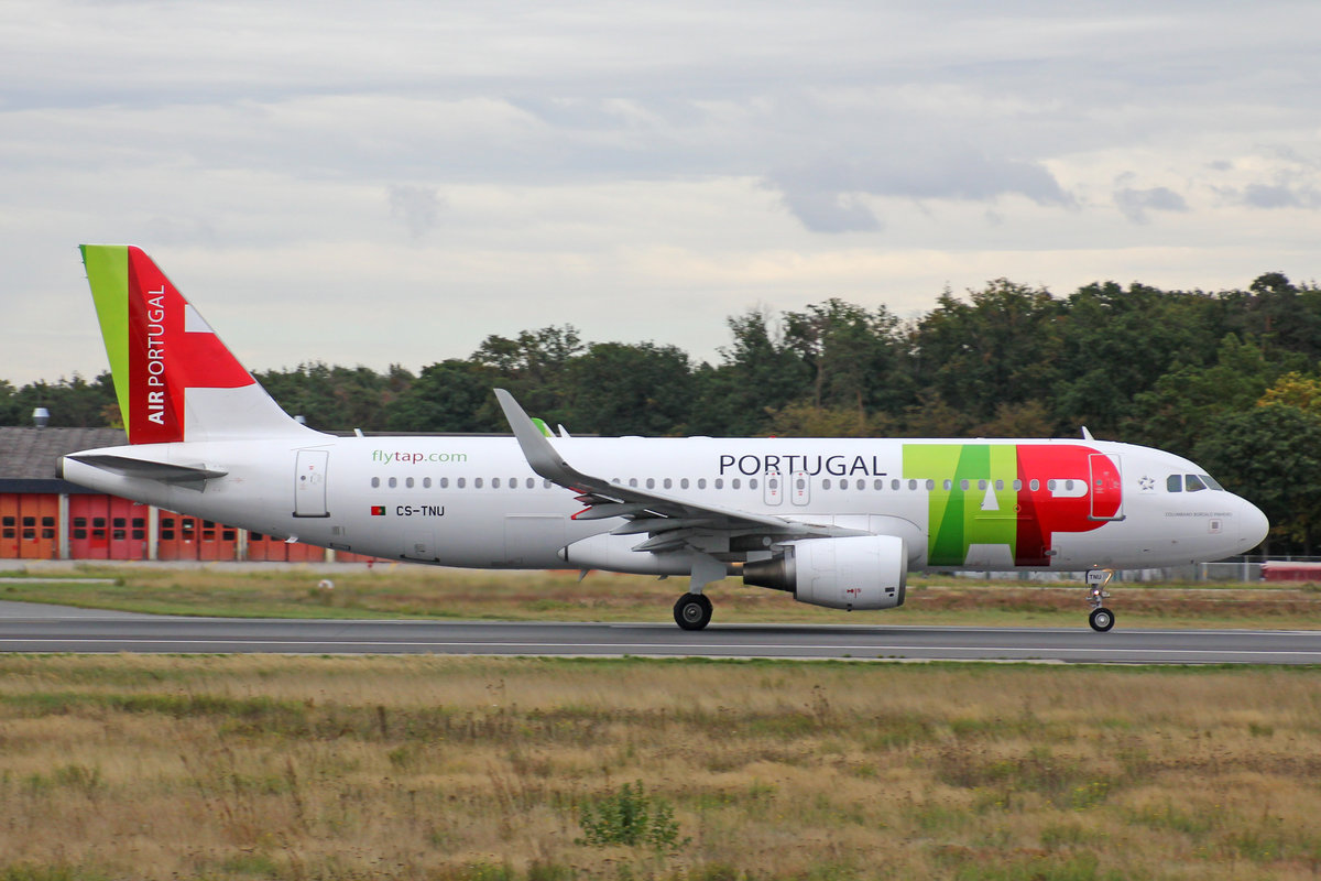 TAP Portugal, CS-TNU, Airbus A320-214, msn; 4106,  Columbano bordalo Pinheiro , 29.September 2019, FRA Frankfurt, Germany.