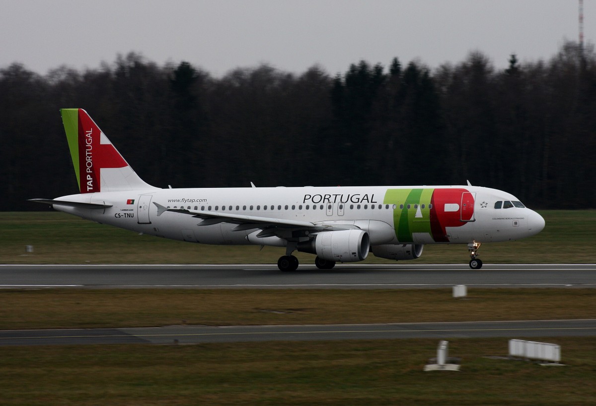 TAP Portugal, CS-TNU,(c/n 4106),Airbus A 320-214, 15.03.2015, HAM-EDDH, Hamburg, Germany (Taufname :Columbano Bordalo Pinheiro-ein portugiesischer Maler des Realismus)