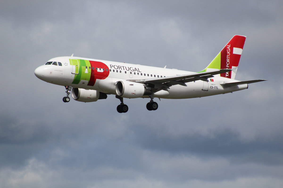 TAP Portugal, CS-TTL,(c/n 1100),Airbus A 319-111, 24.04.2016, HAM-EDDH, Hamburg, Germany (Name: Almeida Garrett) 