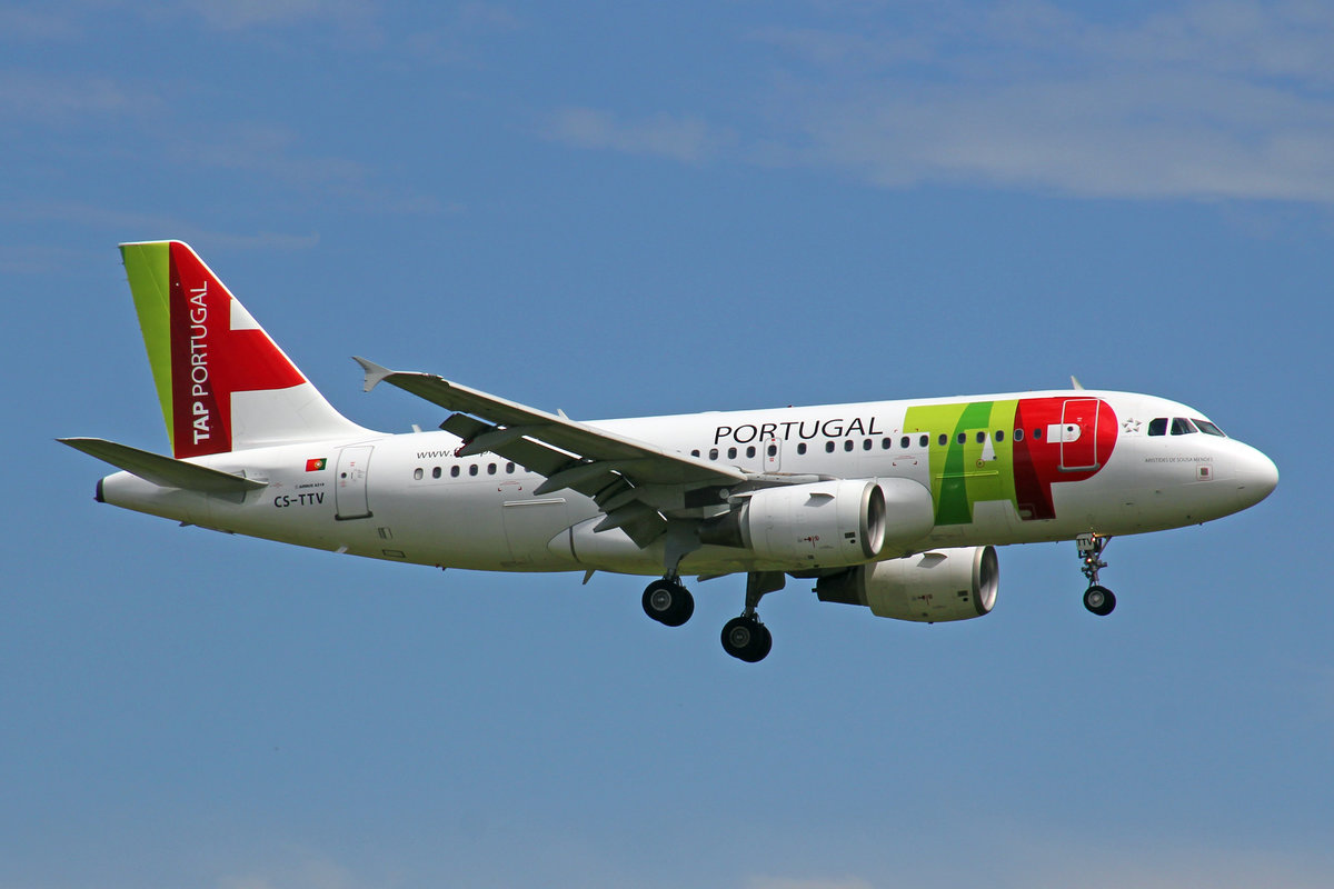 TAP Portugal, CS-TTV, Airbus A319-112, msn: 1718,  Aristides de Sousa Mendes , 29.Juli 2017, ZRH Zürich, Switzerland.