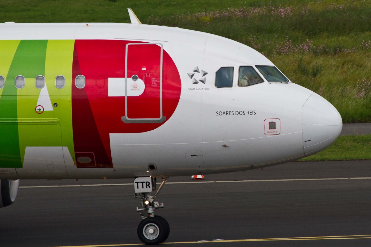 TAP Portugal (TP-TAP), CS-TTR  Soares dos Reis , Airbus, A 319-112 (Bug/Nose), 27.06.2015, DUS-EDDL, Düsseldorf, Germany