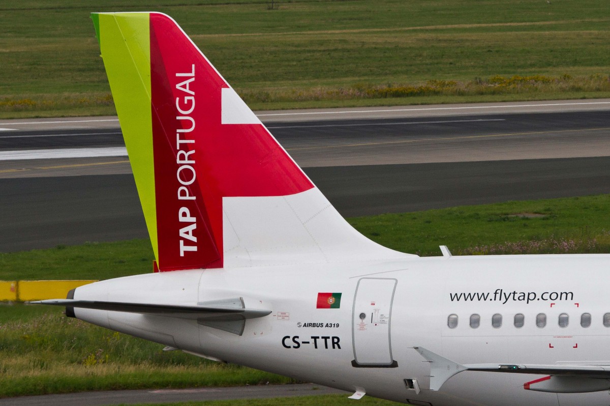 TAP Portugal (TP-TAP), CS-TTR  Soares dos Reis , Airbus, A 319-112 (Seitenleitwerk/Tail), 27.06.2015, DUS-EDDL, Düsseldorf, Germany
