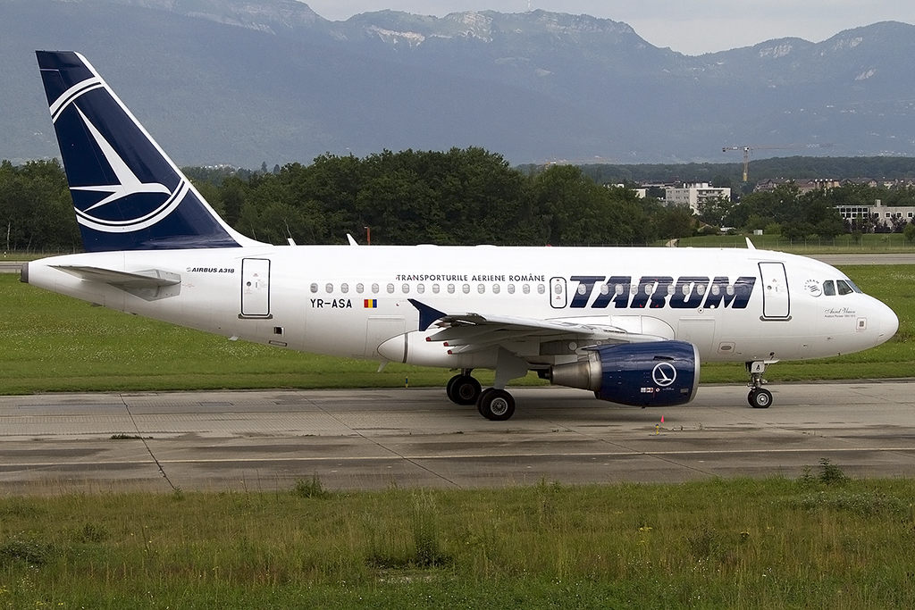 Tarom, YR-ASA, Airbus, A318-111, 10.08.2014, GVA, Geneve, Switzerland 




