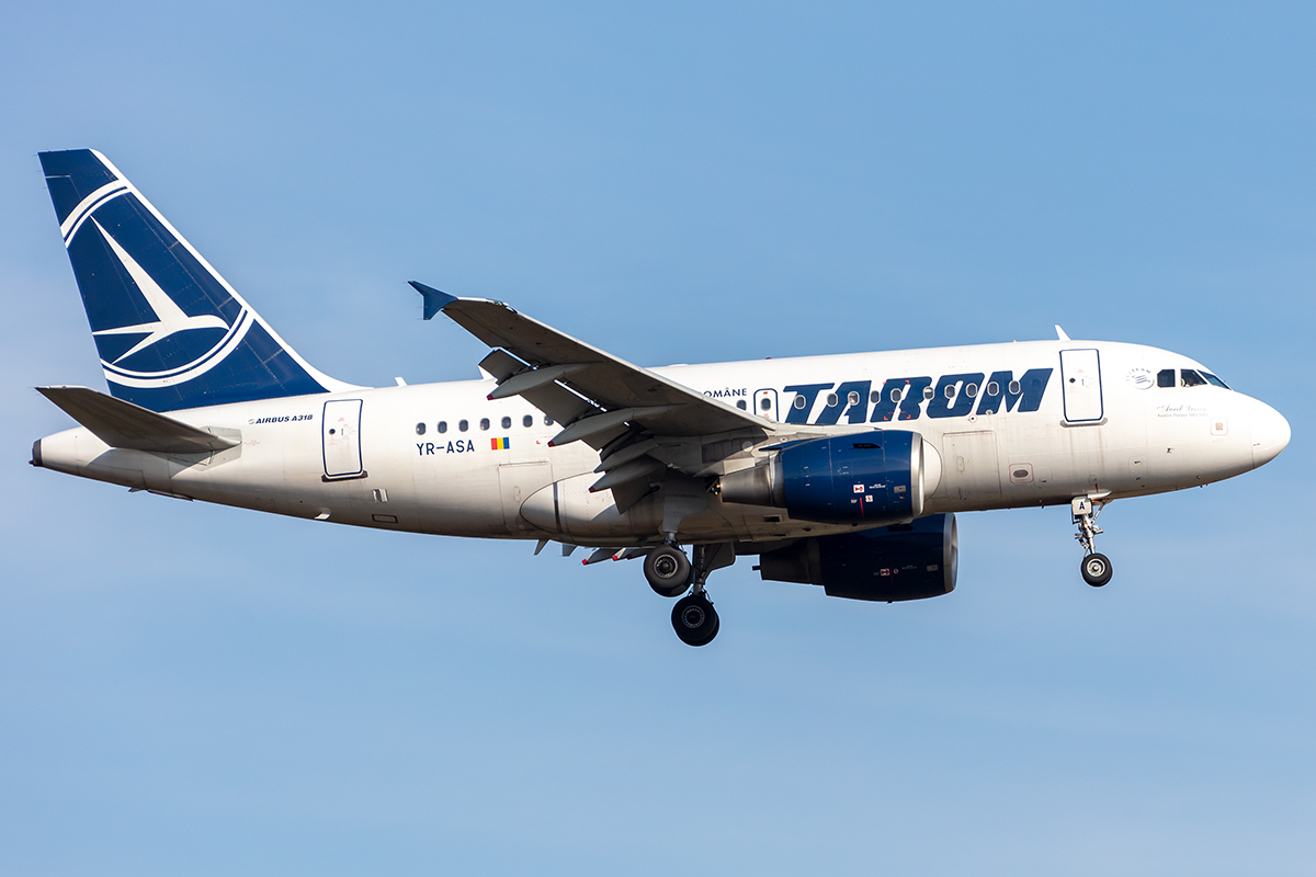Tarom, YR-ASA, Airbus, A318-111, 13.09.2021, FRA, Frankfurt, Germany